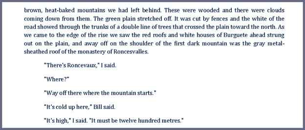 Extrait du roman - L'arrivée à Burguete